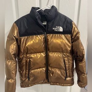The North Face Black and Gold Boys Puffer Jacket